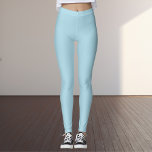 Lichtblauwe, vaste kleur leggings<br><div class="desc">Lichtblauw is een zachte,  luchtige tint die een gevoel van rust en frisheid brengt. Deze kleur heeft een koele ondertoon,  waardoor het een helder,  schoon gevoel heeft dat perfect is voor het creëren van een vredige en uitnodigende sfeer.</div>