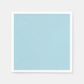 Lichtblauwe, vaste kleur servet (Voorkant)