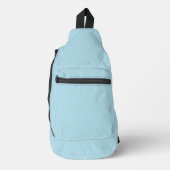 Lichtblauwe, vaste kleur sling bag (Voorkant)