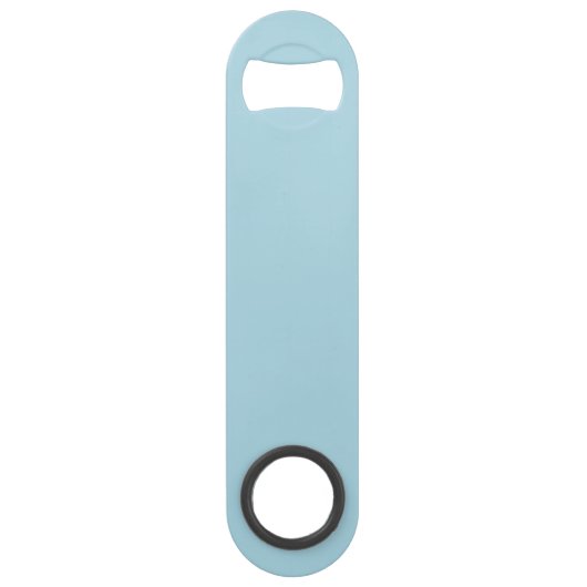 Lichtblauwe, vaste kleur speed flessenopener (Voorkant)