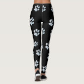 Lichtblauwe verf afdrukken leggings (Achterkant)