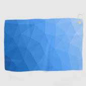 Lichtblauwe verloop geometrisch meshpatroon golfhanddoek (Horizontaal)