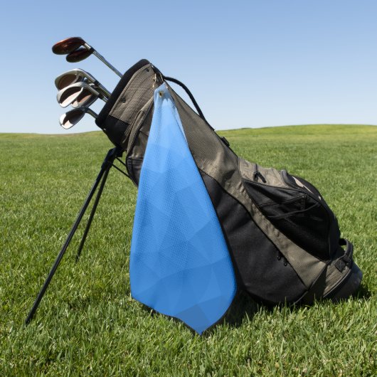 Lichtblauwe verloop geometrisch meshpatroon golfhanddoek (Groen)
