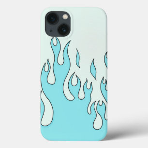 Lichtblauwe vlam Case-Mate iPhone case