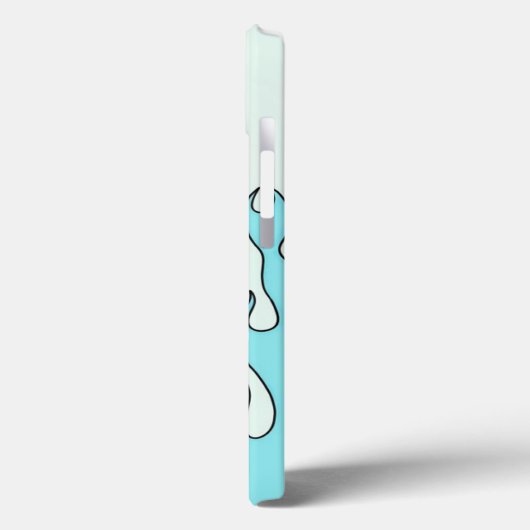 Lichtblauwe vlam Case-Mate iPhone case (Achterkant / Links)