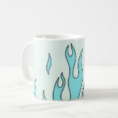 Lichtblauwe vlam koffiemok (Voorkant links)