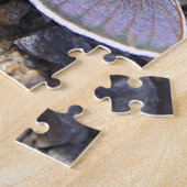 Lichtblauwe vlinderpuzzel legpuzzel (Zijkant)