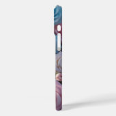 Lichtblauwe, Witte & Roze Rozen  Case-Mate iPhone Case (Achterkant / Links)