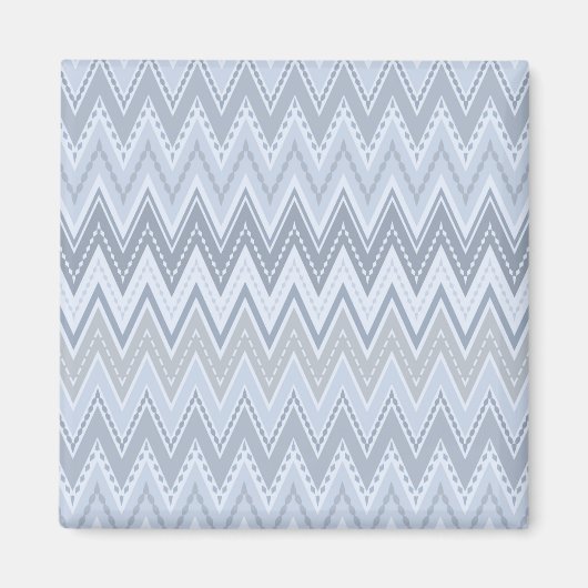 Lichtblauwe zigzag magneet (Voorkant)