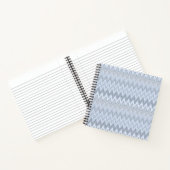 Lichtblauwe zigzag notitieboek (Binnen)