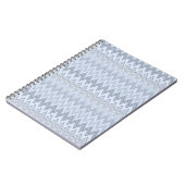 Lichtblauwe zigzag notitieboek (Linkerzijde)