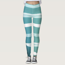 Lichtblauwe zomerleggins met viooltjes Leggings