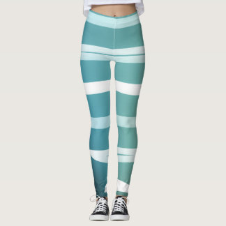 Lichtblauwe zomerleggins met viooltjes Leggings