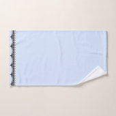 Lichtblauwe zwarte afwerking bad handdoek (Handdoek)
