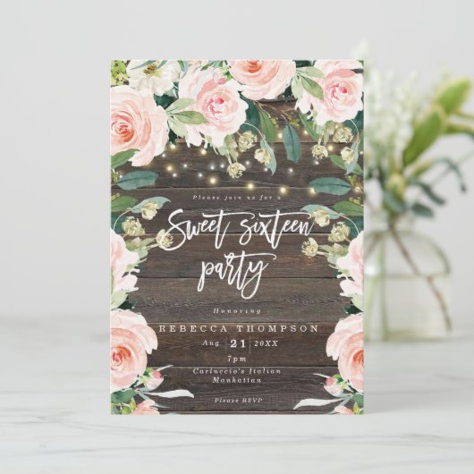 lichtbloem groen licht modern zoet 16 kaart (Staand voorkant)