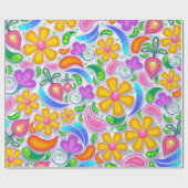 lichtbloempapier cadeaupapier (Vlak)