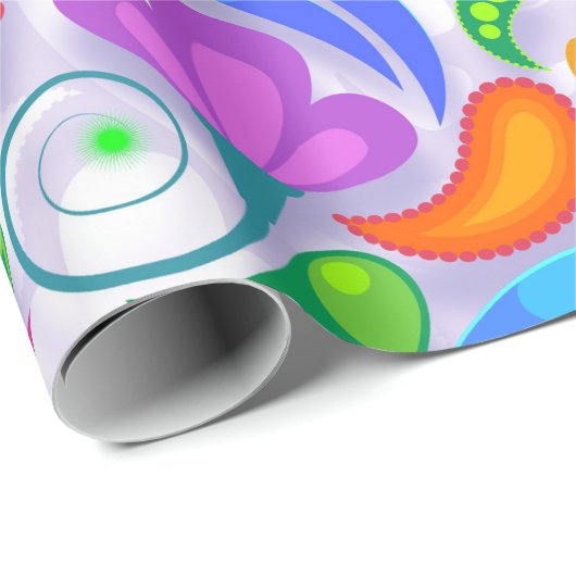 lichtbloempapier cadeaupapier (Rol Hoek)