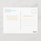 Lichtblonde Haren Prinses Sweet Sixteen Briefkaart (Achterkant)