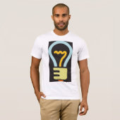 Lichtbol Icoon Heren T-Shirt (Voorkant volledig)