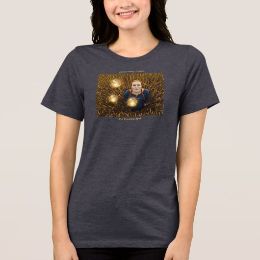 Lichtbol uit de 12e eeuw Tri-Blend shirt (Voorkant)