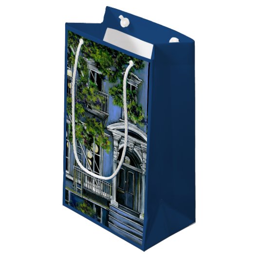 Lichtbollen van binnen klein cadeauzakje (Voorkant Gekanteld)