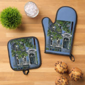 Lichtbollen van binnen ovenwant & pannenlap set (Top down)
