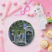 Lichtbollen van binnen papieren bordje (Feest)