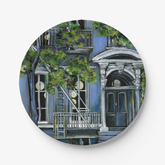 Lichtbollen van binnen papieren bordje (Voorkant)