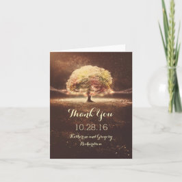 Lichtboom Heren Wedding Bedankkaartjes Bedankkaart