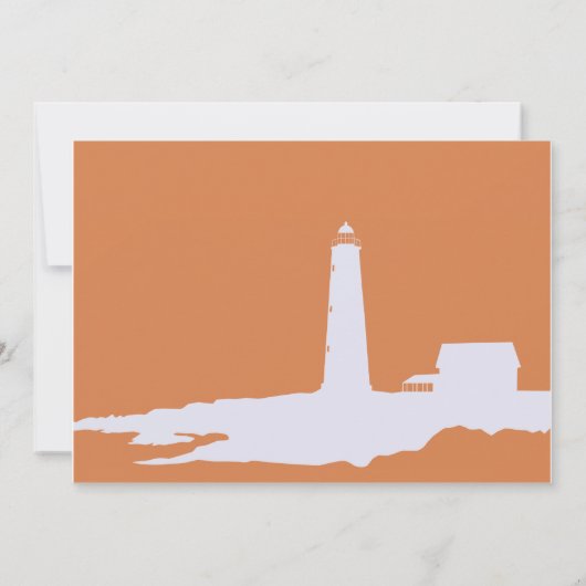 Lichtboothuwelijk / feestelijke bijeenkomst uitnod kaart (Achterkant)