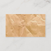 LICHTBROWN PAPIERBAG TEXTURE ACHTERGROND WALLPAPIE VISITEKAARTJE (Achterkant)