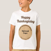 Lichtbruin bedrijfsmerk | Thanksgiving | KINDER T T-shirt (Voorkant)
