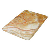 Lichtbruin & Beige Marmeren Steen Textuur Print Badmat (Gekanteld)