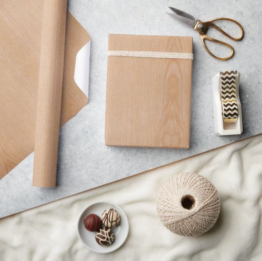 Lichtbruin hout cadeaupapier (Crafts)