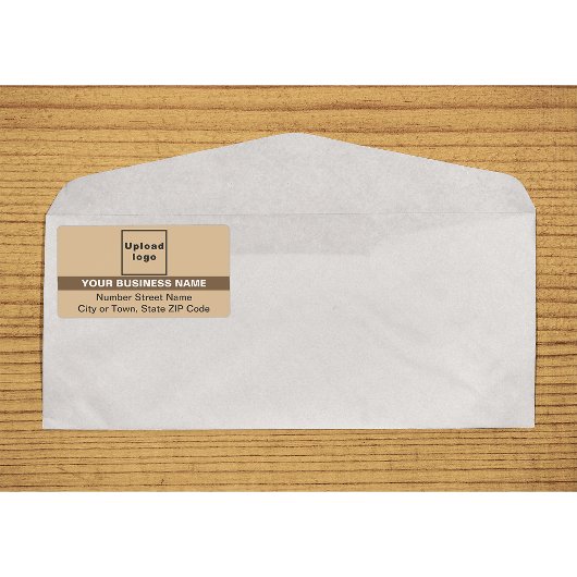 Lichtbruin met gemarkeerde merknaam Verzending Etiket