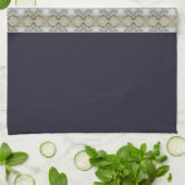 Lichtbruin paars en grijs decoratief theedoek (Gevouwen)