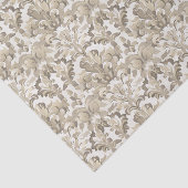 lichtbruin sierdamast patroon tissuepapier (Detail)