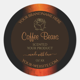 Lichtbruine bruine bruine etiketten van producten,