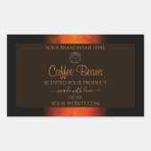 Lichtbruine bruine bruine etiketten van producten, (Voorkant)