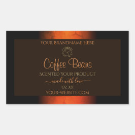 Lichtbruine bruine bruine etiketten van producten,