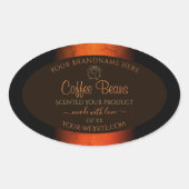 Lichtbruine bruine bruine etiketten van producten, (Voorkant)