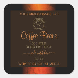 Lichtbruine bruine bruine etiketten van producten,