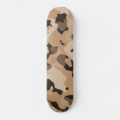 Lichtbruine camo; camouflage skateboard (Voorkant)