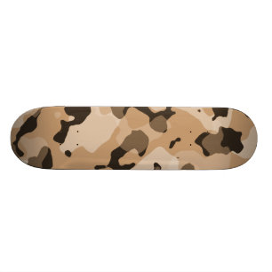 Lichtbruine camo; camouflage skateboard
