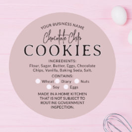 Lichtbruine Chocolade Cookies Cottage Law Sticker