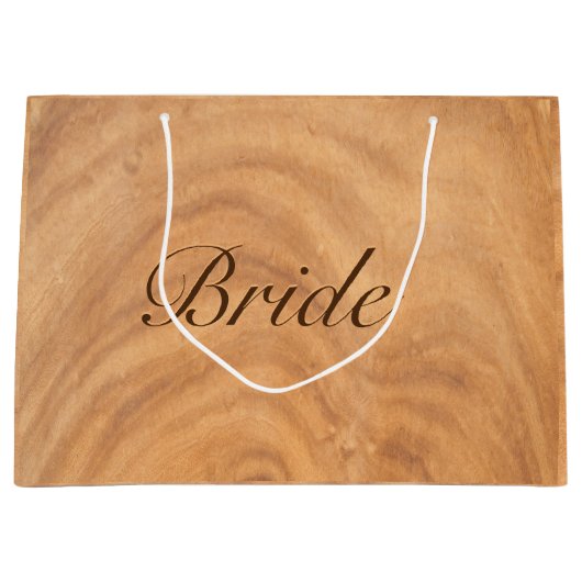 Lichtbruine faux-achtergrond groot cadeauzakje (Voorkant)