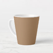 Lichtbruine koffie Latte mok (Linkerhoek)
