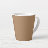Lichtbruine koffie Latte mok (Rechterhoek)