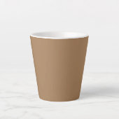 Lichtbruine koffie Latte mok (Voorkant)