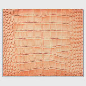 Lichtbruine krokodilledertextuur cadeaupapier (Vlak)